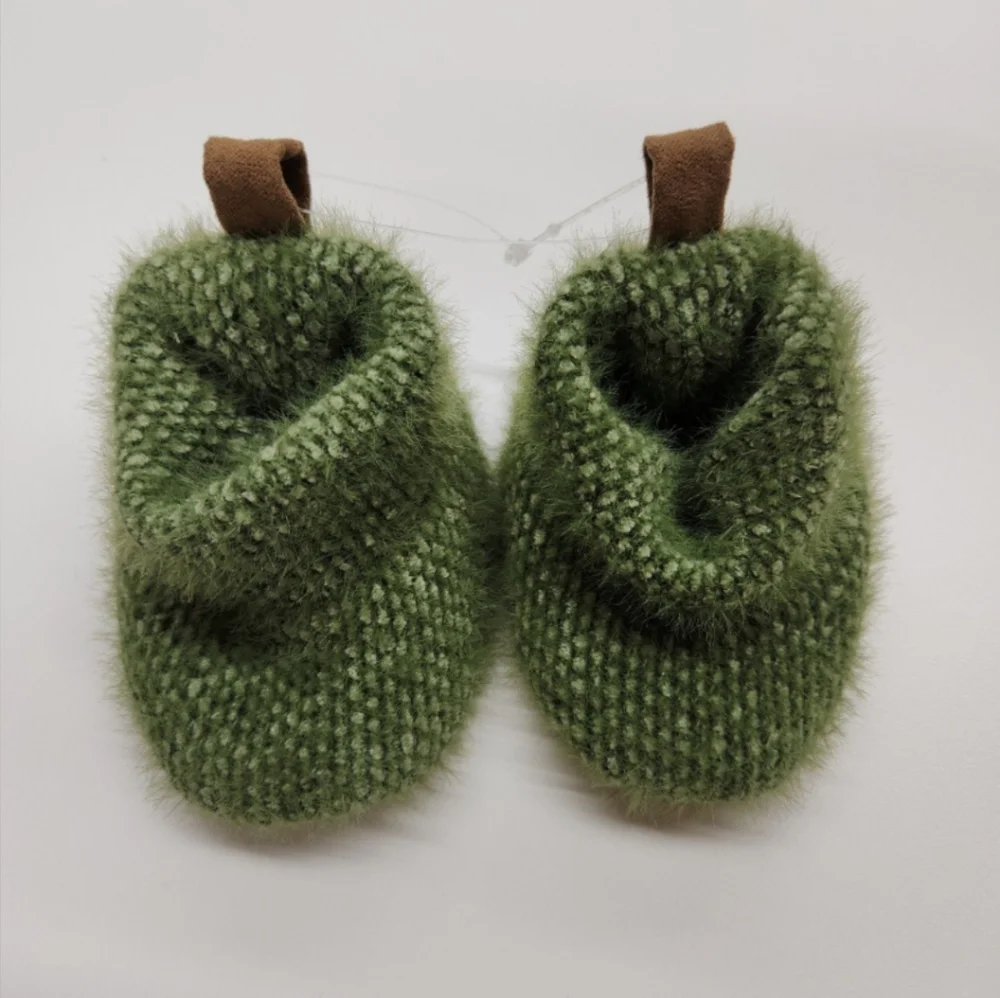 Baby Boys' Booties - Cloud Island Olive Green